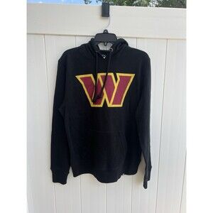 ‘47 Brand Washington Commanders Hoodie Small Black Sweatshirt NWT 75$